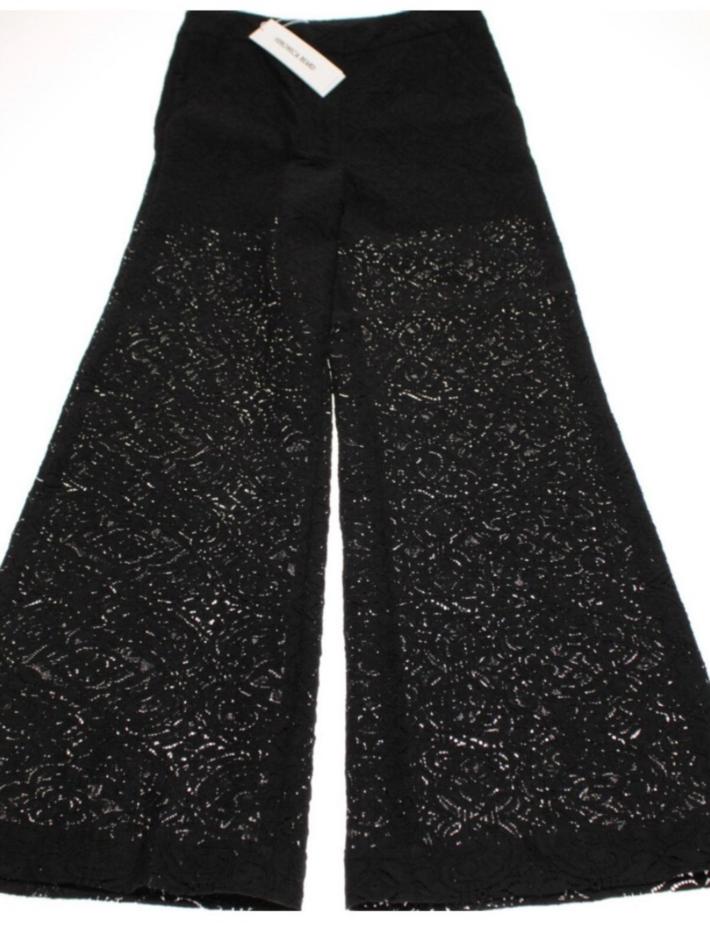 Veronica Beard Black Lace Pants -Size 10